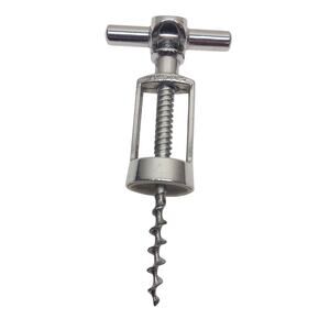 Vintage Irwinware Chrome T-Handle Corkscrew Wine Bottle Opener Barware Tool